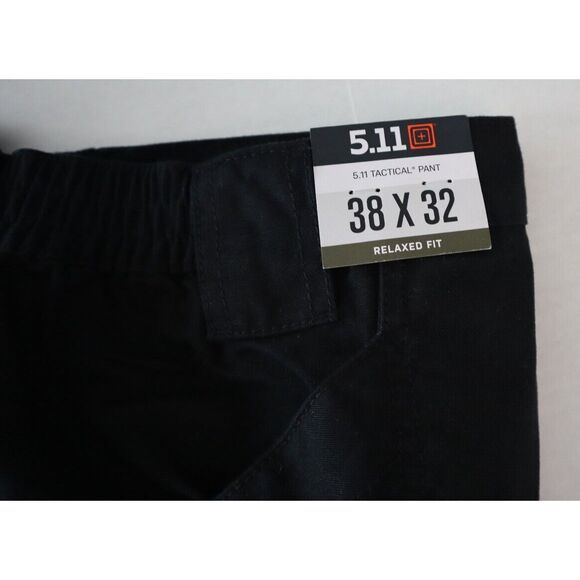 5.11 Tactical 74251-019 Men's Sz 38x32 Black Tactical Series Relaxed Fit Pants - Picture 5 of 10